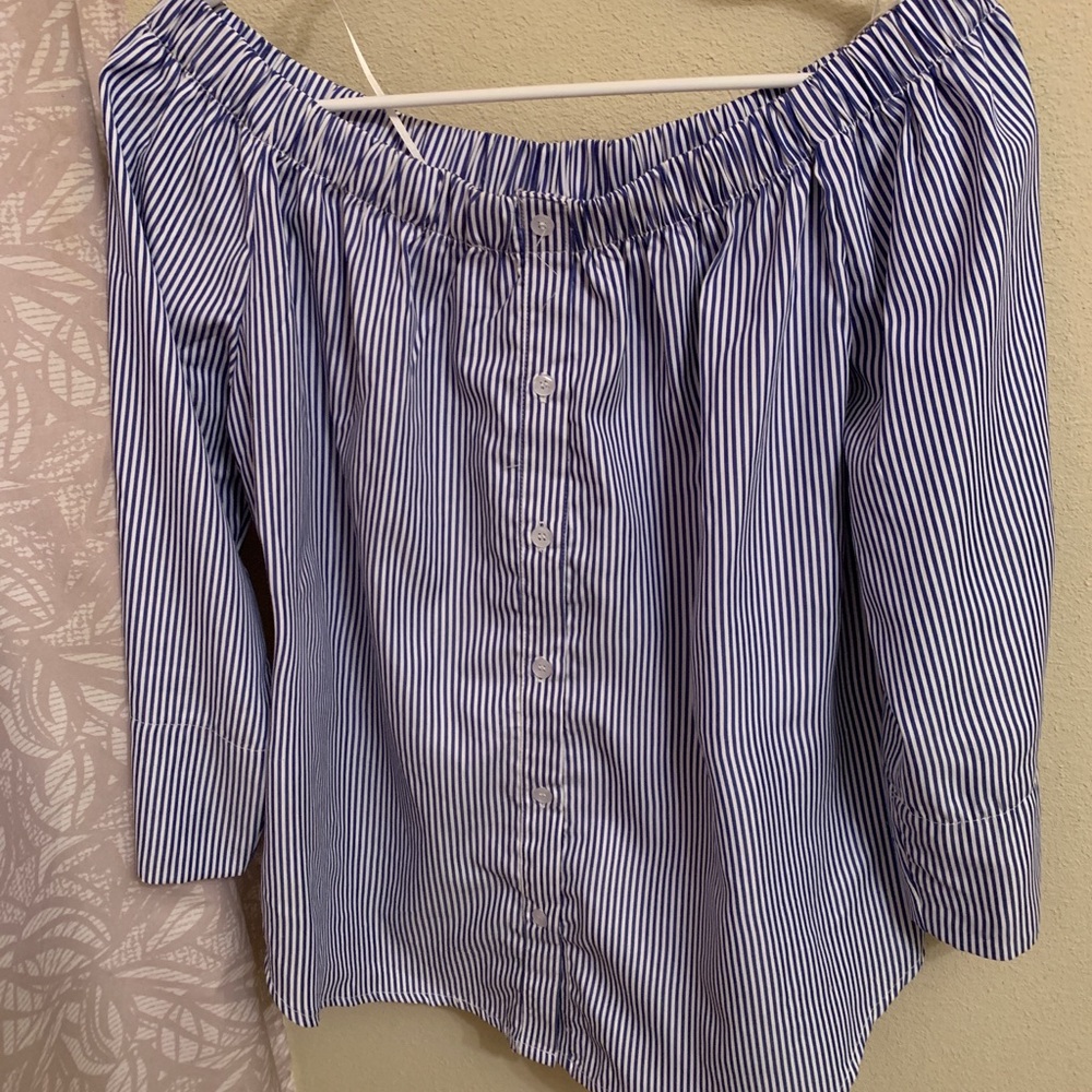 Off shoulder top.